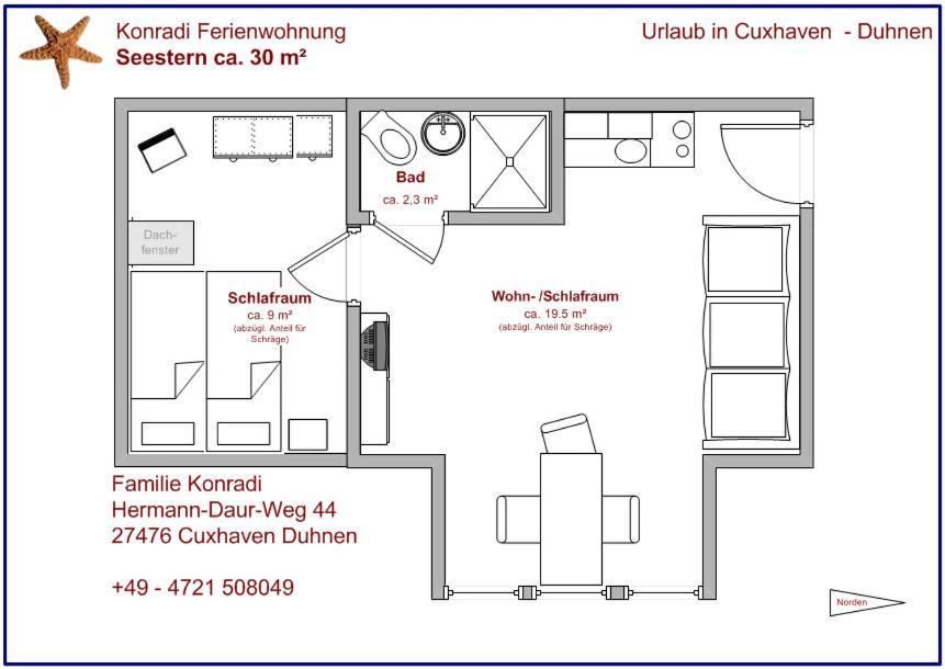 Ferienwohnung Konradi Cuxhaven-Duhnen Экстерьер фото